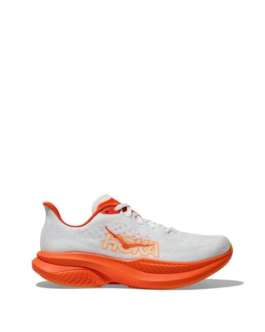 Hoka One One Red Mach 6 Sneakers