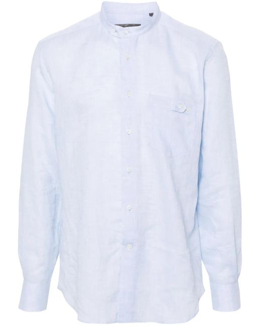 Corneliani White Linen Shirt for men