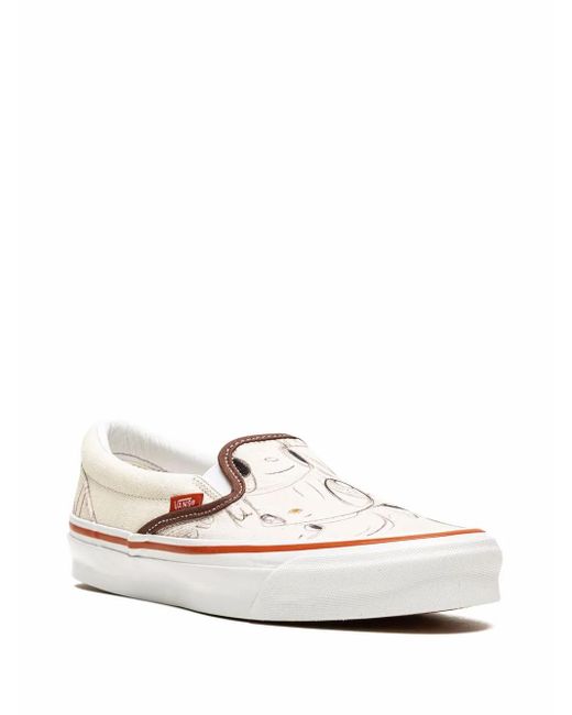 Vans White X Javier Calleja Og Classic Slip-On "Potting Soil" Sneakers