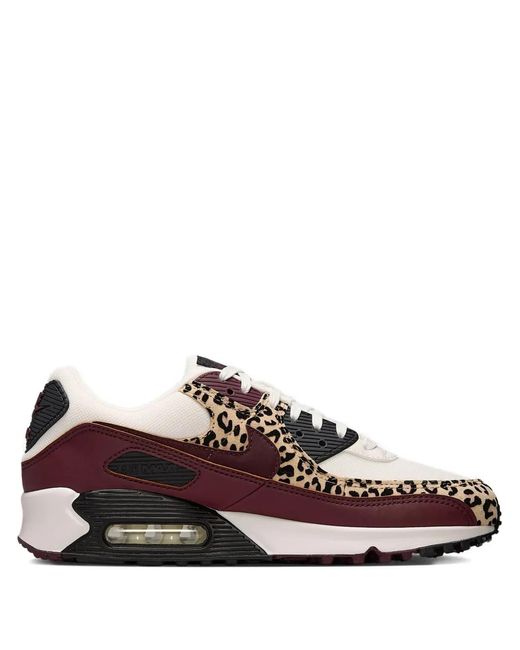 Nike Brown Air Max 90 Leopard-Print Sneakers