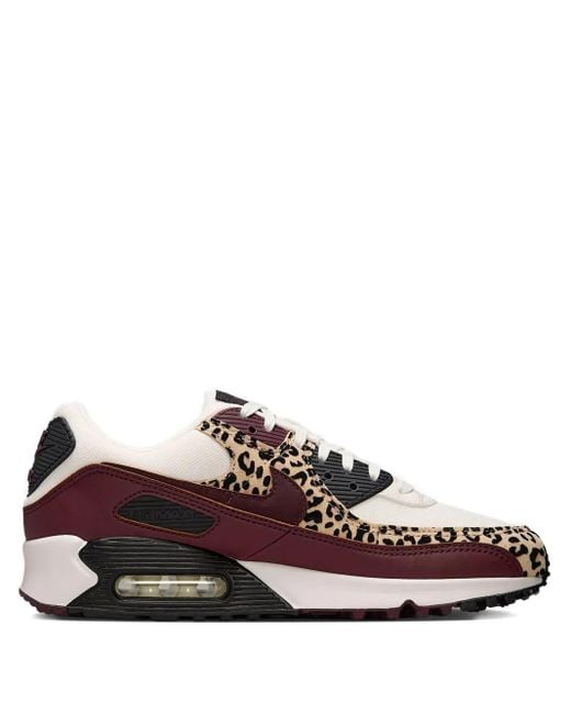 Nike Brown Air Max 90 Leopard-Print Sneakers