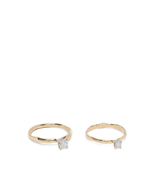Wouters & Hendrix White 18K Toi Et Moi Diamond Ring