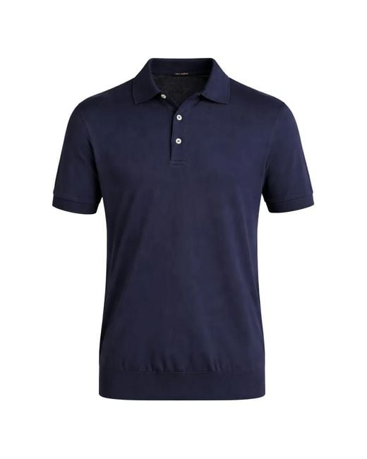 Tombolini Blue Polo À Manches Courtes for men