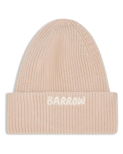 Barrow Natural Logo Beanie Hat for men