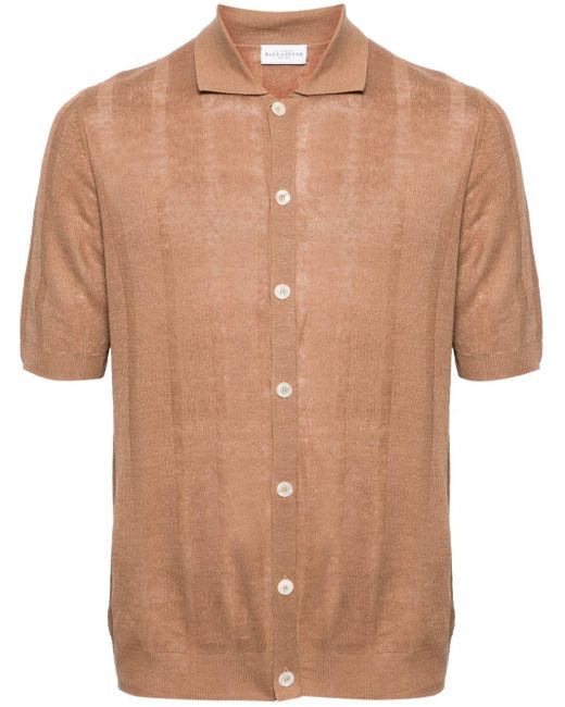 Ballantyne Linnen Overhemd in het Brown voor heren