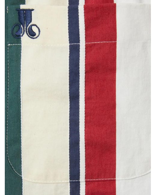 LaDoubleJ Gestreepte Shorts in het Red