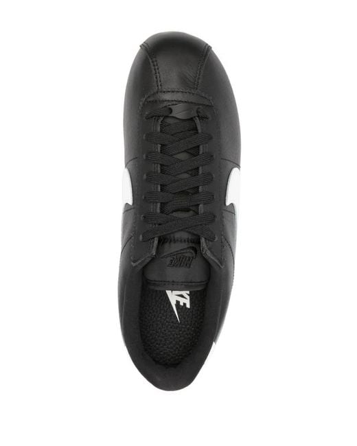Nike Black Cortez Leather Trainers