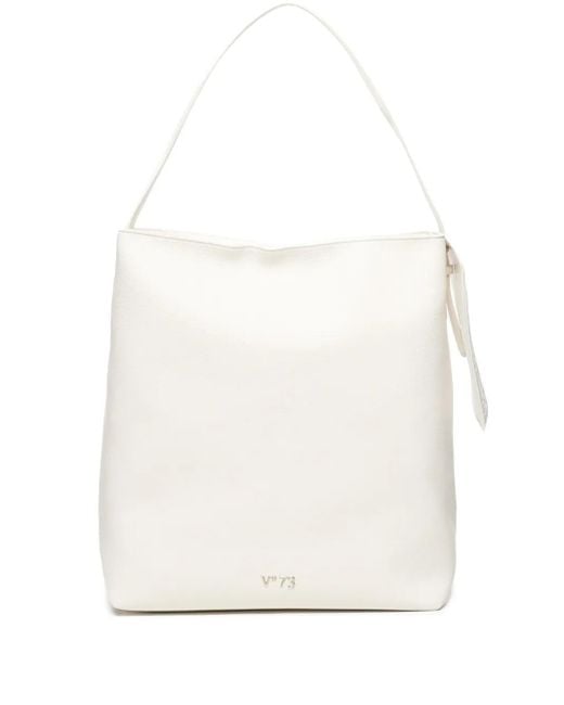 V73 White Eugenia Tote Bag