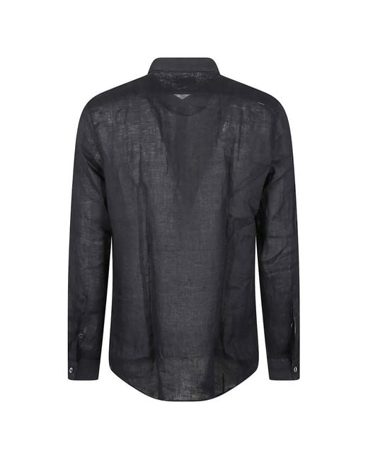 Altea Black Button-Up Shirt for men