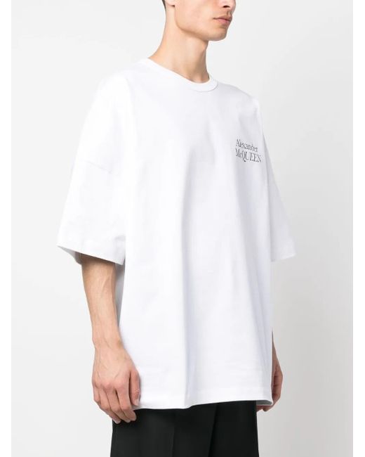 McQueen White T-Shirts for men