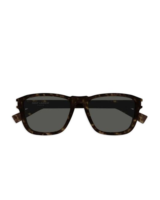 Saint Laurent Black Square-Frame Sunglasses for men