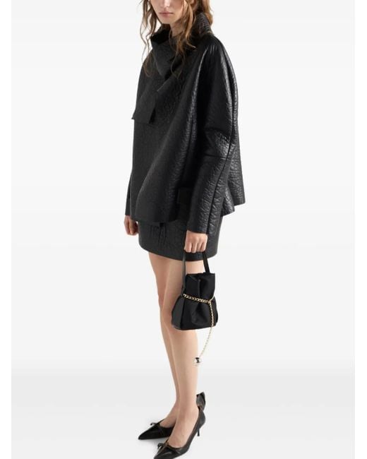 Prada レザージャケット Black