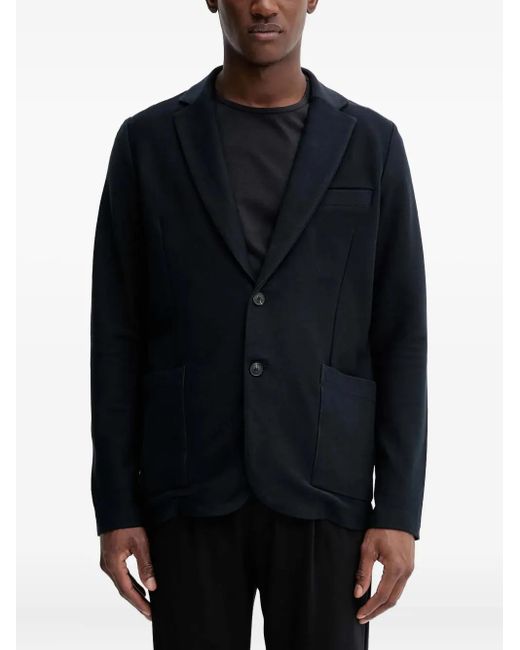 Marc O' Polo Blue Buttoned Pocket Blazer for men