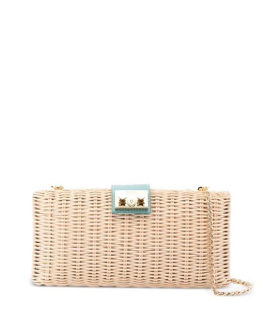 Rodo Natural Chain Clutch Bag