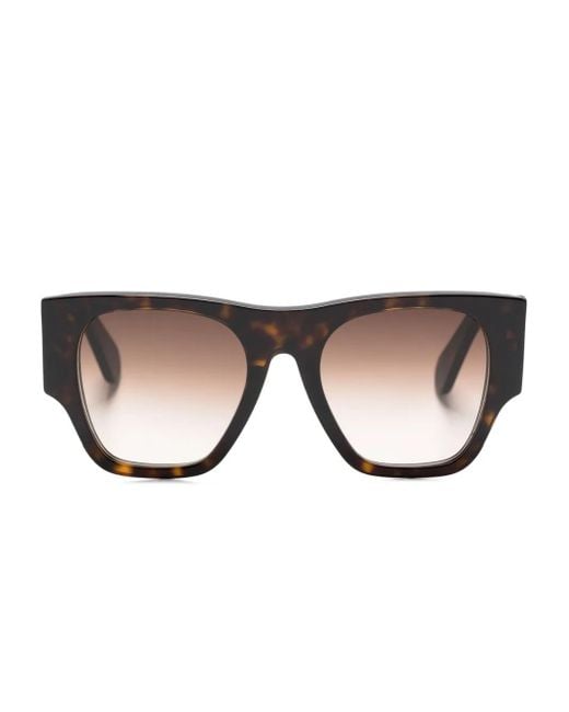 Chloé Brown Naomy Square-Frame Sunglasses