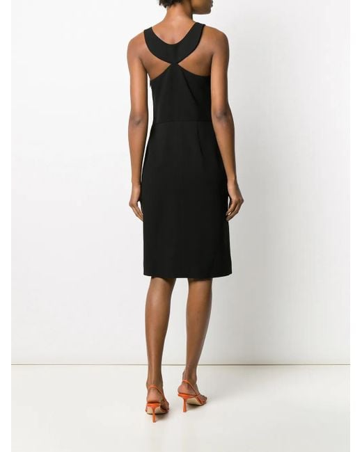 Givenchy Black Graphic Neck Dress