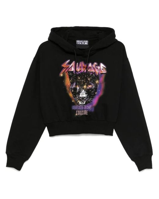 Versace Jeans Couture Black Sauvage Hoodie