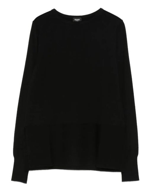 Robe Marella Noire Coupe A-line Taille 8 (38) - Manches Longues