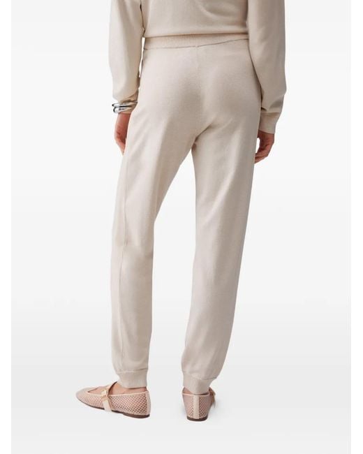 Liu Jo White Drawstring-Waistband Track Pants