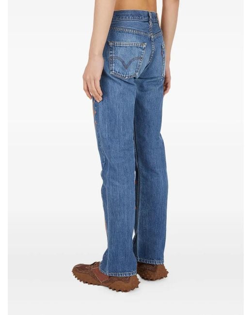 Perks And Mini Graphic-motif Jeans Blue