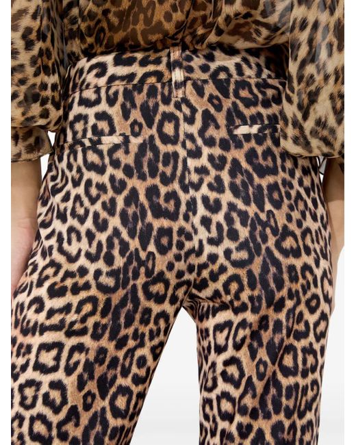 Alice + Olivia Brown Remi Bootcut Trousers