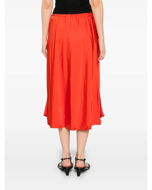 Jil Sander Orange Jupe À Coupe Mi-Longue