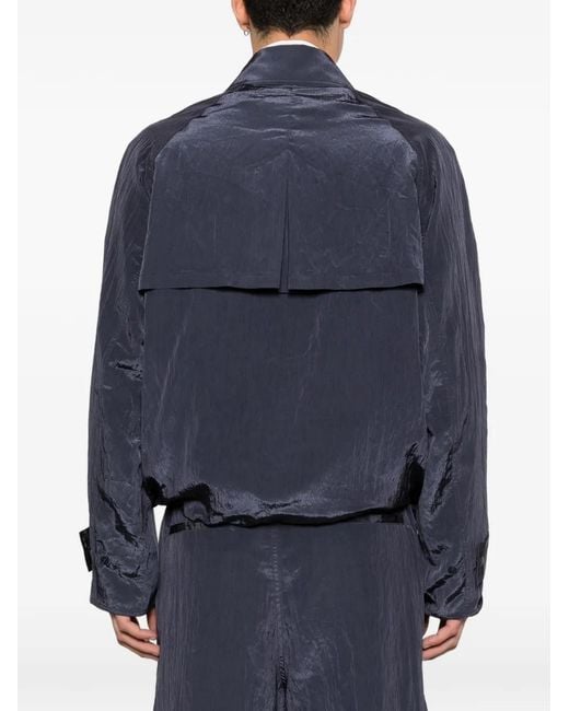 Feng Chen Wang Blue Cargo-Pockets Jacket for men