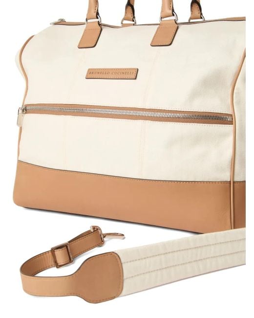 Brunello Cucinelli Natural Summer Holdall for men