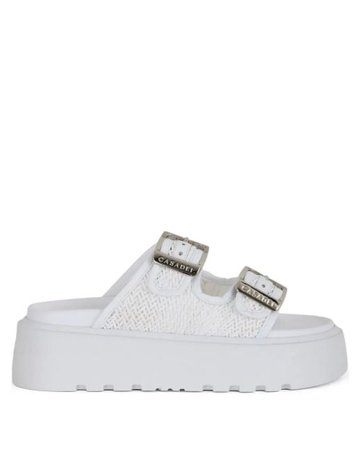 Casadei Birky Ale サンダル ホワイト | Lyst
