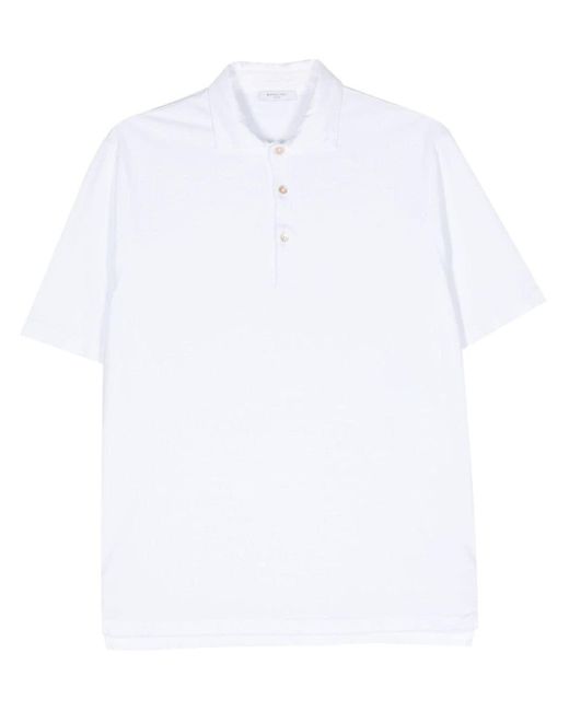 Boglioli Kurzärmeliges Poloshirt in White für Herren