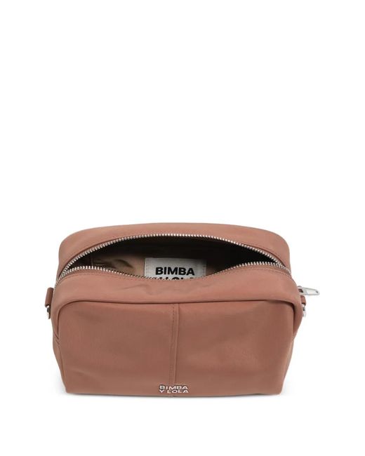 Bimba Y Lola Brown Logo Strap Cross Body Bag