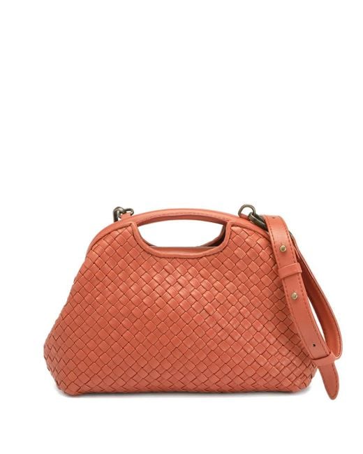 Officine Creative Orange Gewebte Schultertasche