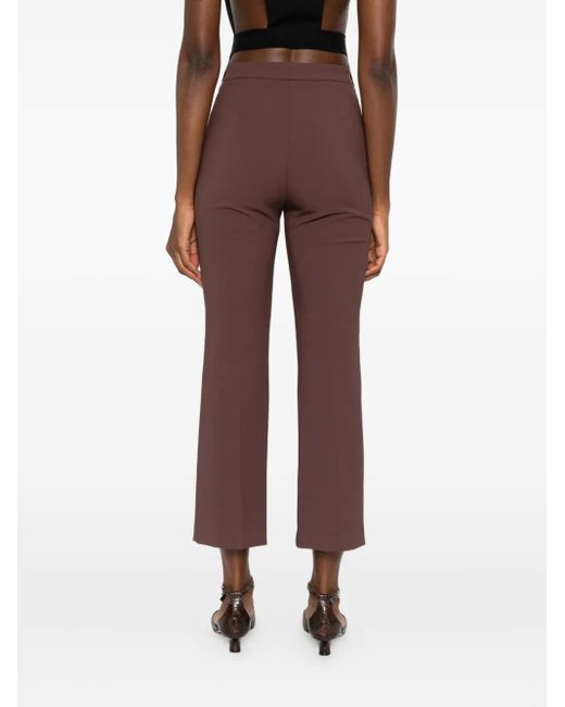 Pantalones acampanados con cremallera Elisabetta Franchi de color Purple
