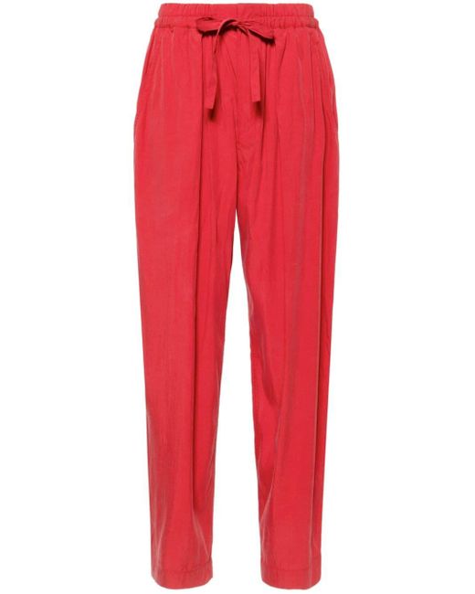 Pantaloni Hectorina affusolati di Isabel Marant in Red