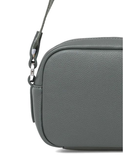 HUGO Gray Logo-Print Cross Body Bag