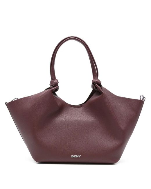 DKNY Purple Medium Paula Commuter Tote Bag