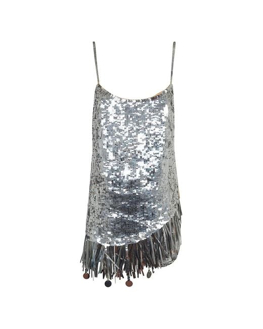 ANDAMANE Jagger Disco Mini-Jurk in het White