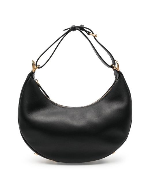 Fendi Black Graphy Leather Shoulder Bag
