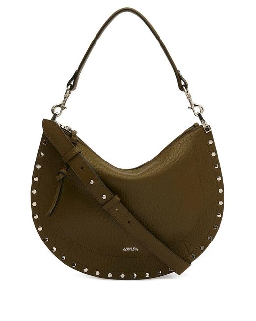 Isabel Marant Brown Oskan Soft Zip Bubble Leather Bag