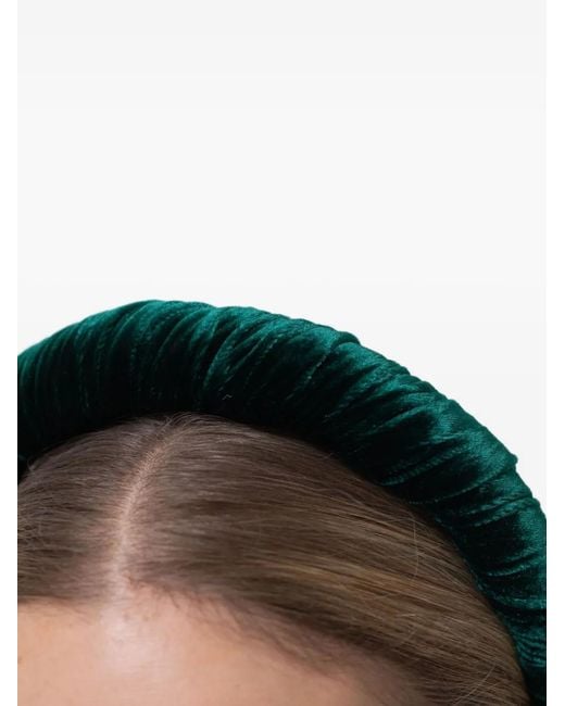 Jennifer Behr Green Velvet Irene Headband