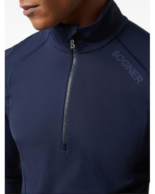 Bogner Blue Harry Mock-Neck Base Layers for men