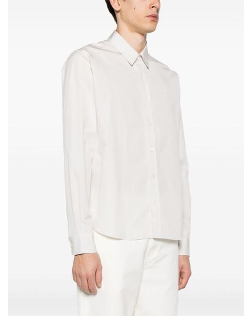 AMI White Tonal Ami De Coeur Shirt