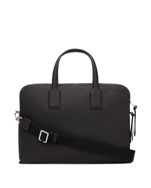 Loewe Black Goya Grained Briefcase for men