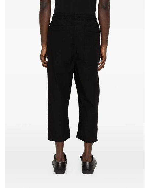 Thom Krom Black Drawstring Trousers for men
