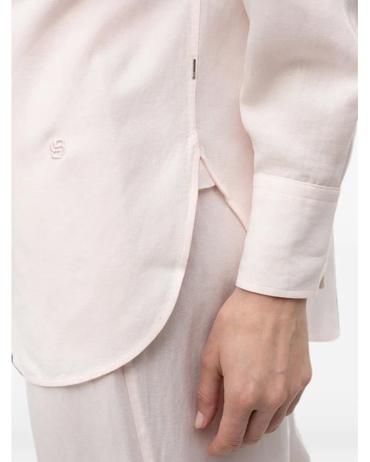 Boss White Patch-Pocket Shirt