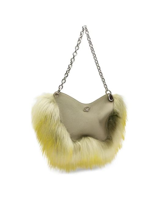 Blumarine Metallic Butterfly-Shape Shoulder Bag