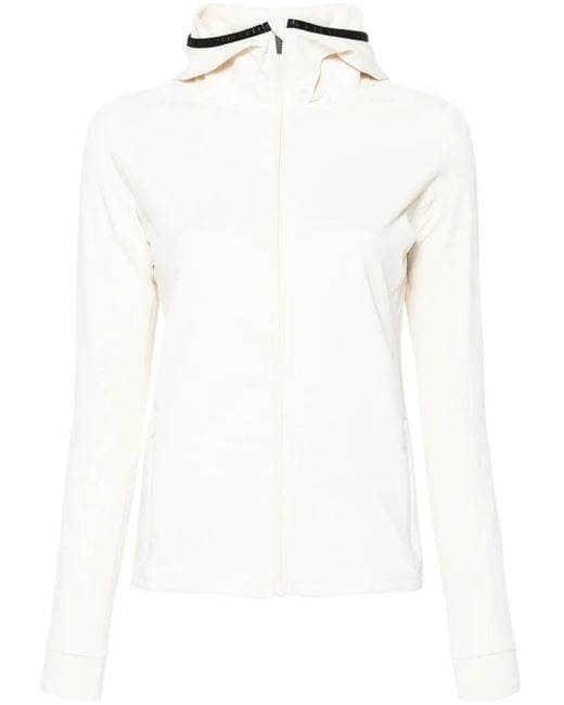 Rossignol White Midlayer Zipped Hoodie