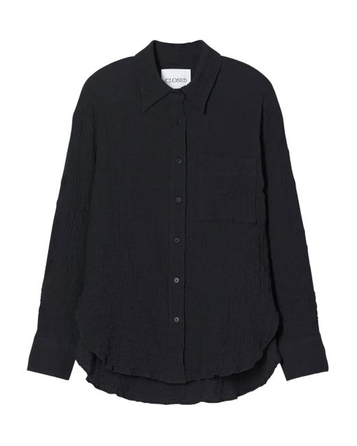 Closed Blue Hemd Im Oversized-Look