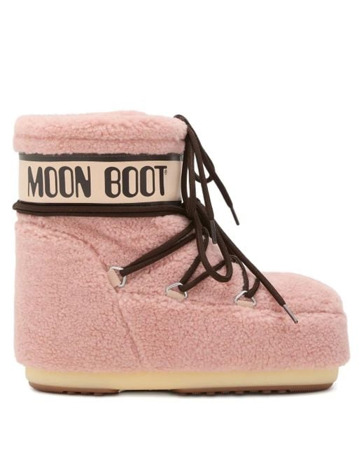 Après Ski En Peau Lainée Moon Boot en coloris Pink