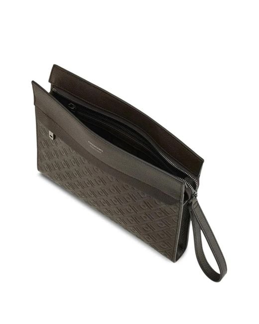 Clutch di Ferragamo in Black da Uomo